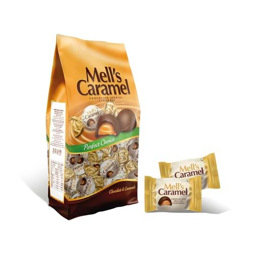 MELLS CARAMEL ÇİKOLATA KAPLAMA POŞET 500 GR