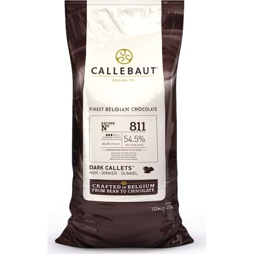 CALLEBAUT ÇİKOLATA DROP BİTTER %54,5 (10 KG) /811NV-595