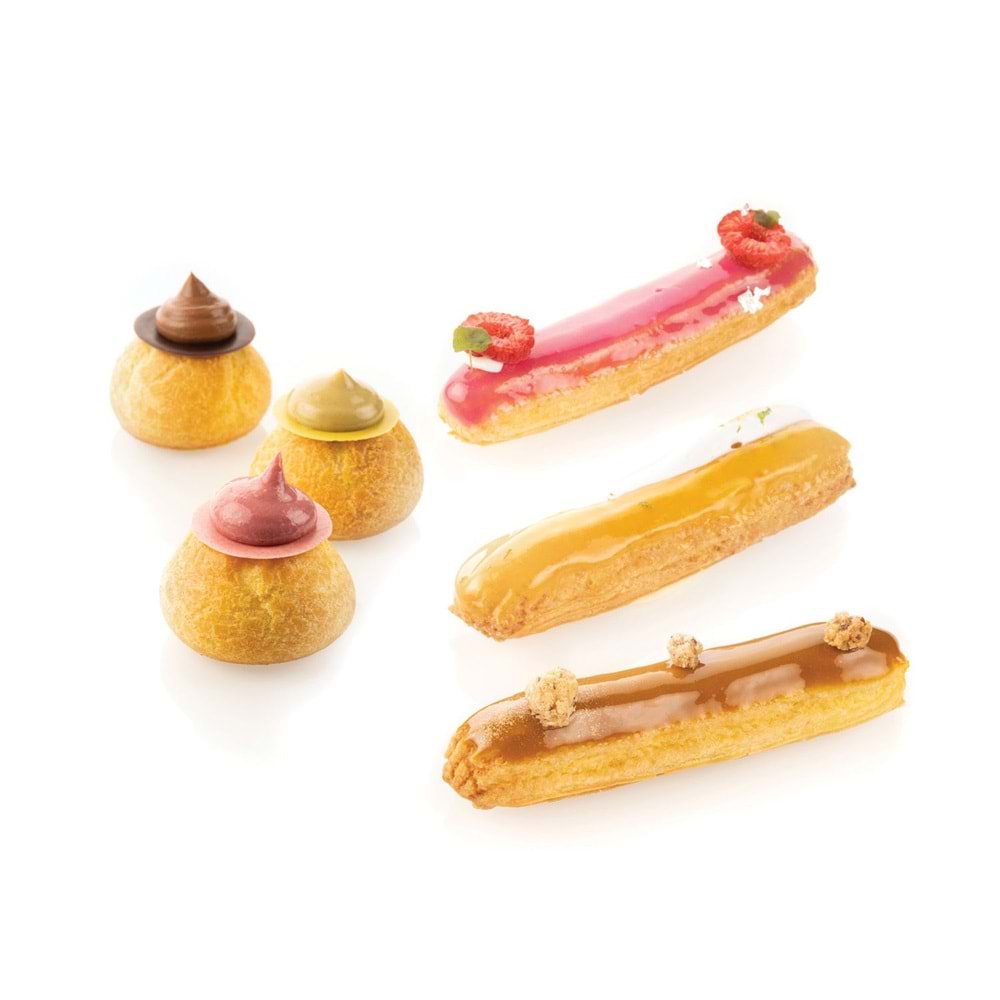 40.113.99.0000 SİLİKOMART AIR MAT ECLAIR & CHOUX 30*40 CM SİLİKON KALIP