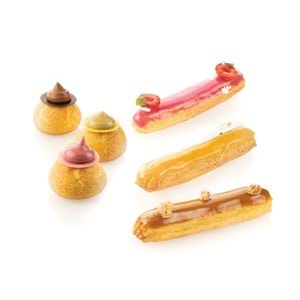 40.113.99.0000 SİLİKOMART AIR MAT ECLAIR & CHOUX 30*40 CM SİLİKON KALIP