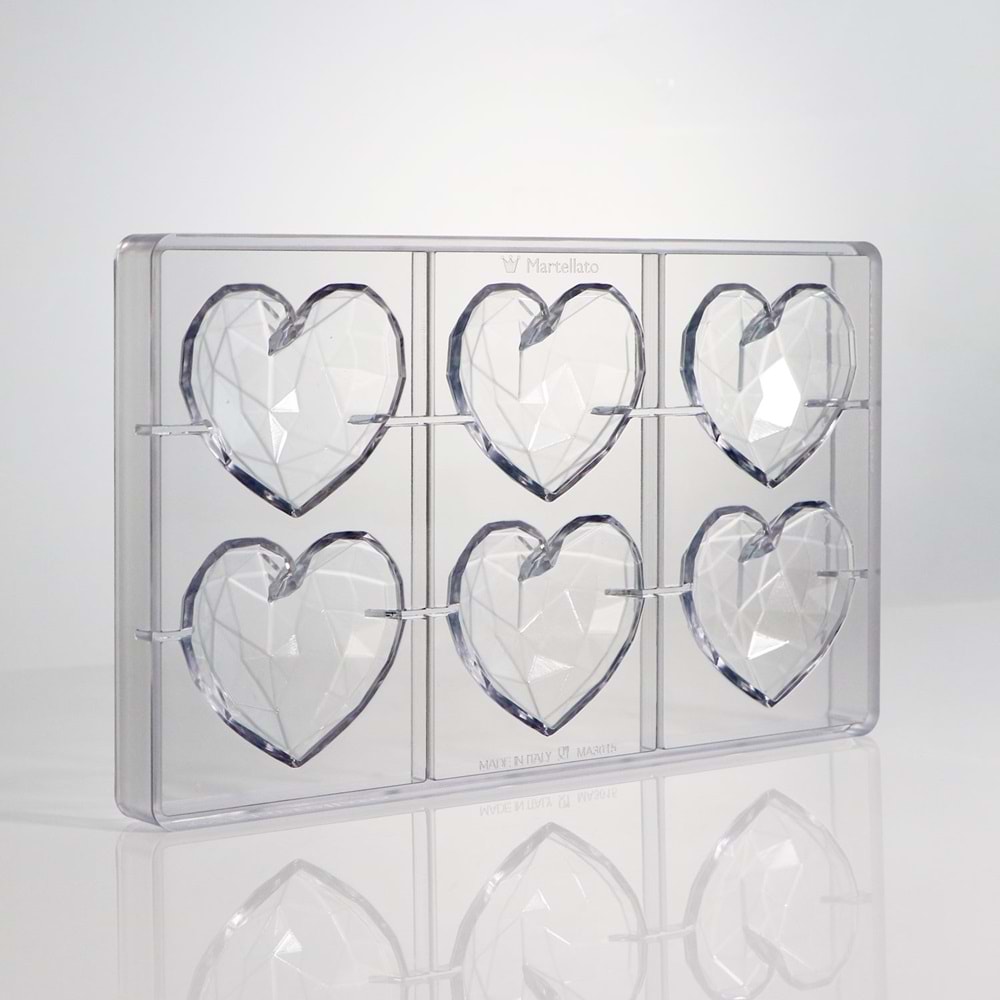 MARTELLATO MA3015 DIAMOND HEART POLİKARBON ÇİKOLATA KALIBI