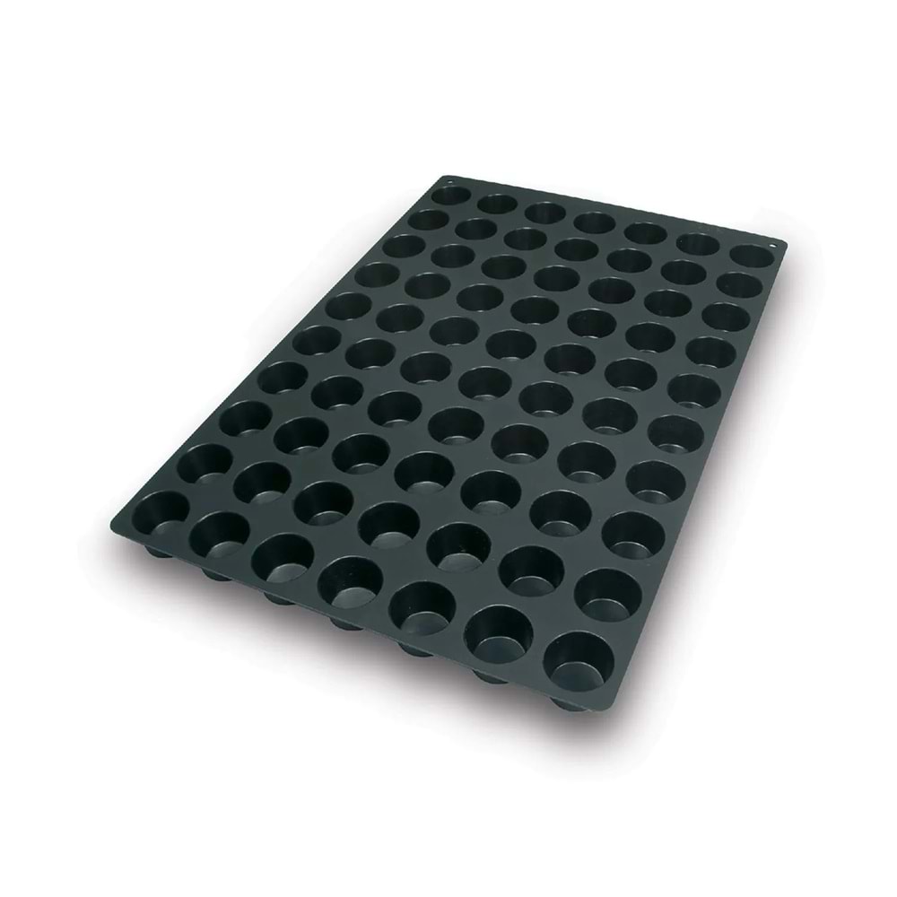 40.407.20.0000 SİLİKOMART SQ007 70 MINI MUFFIN BLACK 40X60 CM SİLİKON KALIP