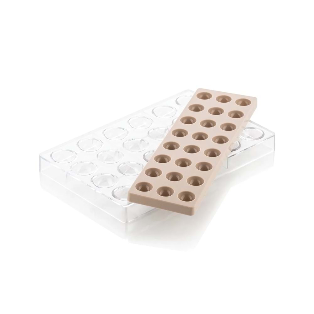 52.913.86.0065 SİLİKOMART CH013 - KIT SEMISFERA 01 POLİKARBON ÇİKOLATA KALIBI