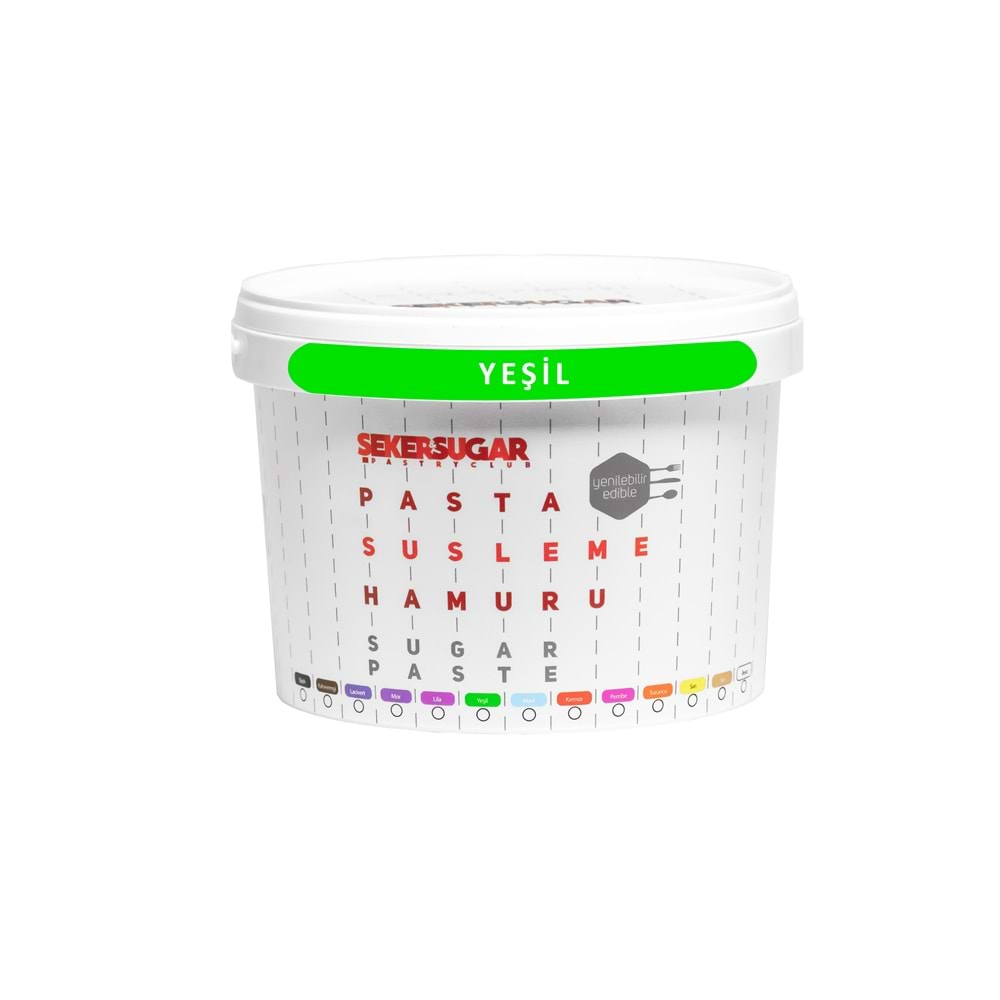 ŞEKER&SUGAR YEŞİL ŞEKER HAMURU 2,5 KG