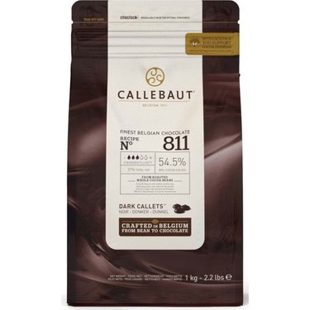 CALLEBAUT ÇİKOLATA DROP BİTTER %54,5 1 KG /811-2B-U73